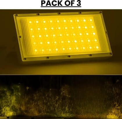 SPARKWORLD 50W BRICK LIGHT Flood Light Outdoor Lamp (Yellow) Pack of 3 SPARKWORLD 50W BRICK LIGHT Flood Light Outdoor Lamp (Yellow) Pack of 3