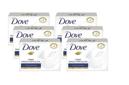 Dove Cream Beauty Bathing Bar 50 g - Pack of 6 (Free Dove Shampoo 8.5ml) Dove Cream Beauty Bathing Bar 50 g - Pack of 6 (Free Dove Shampoo 8.5ml) - 50 g (Pack of 6)