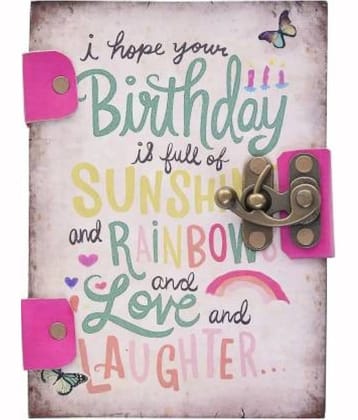 Happy Birthday Cross Binding A5 Diary