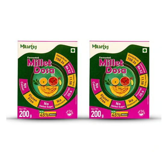Milletsy Millet Dosa Instant Mix Pack of 2| 200 gm each