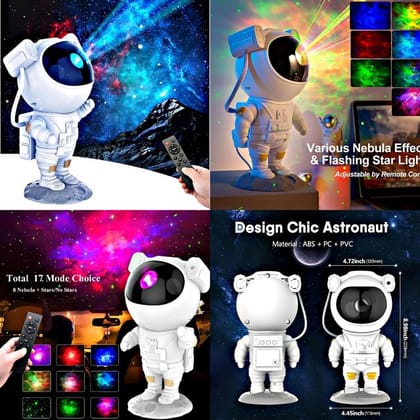 FABPAK Astronaut Galaxy Star Projector Night Lamp