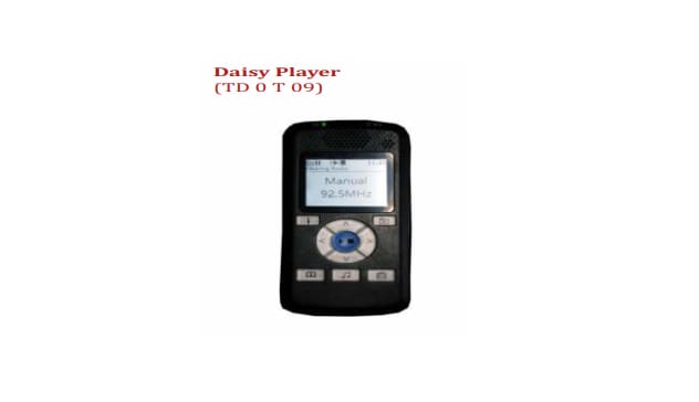 Daisy Player for Visually Impaired - TD0T09