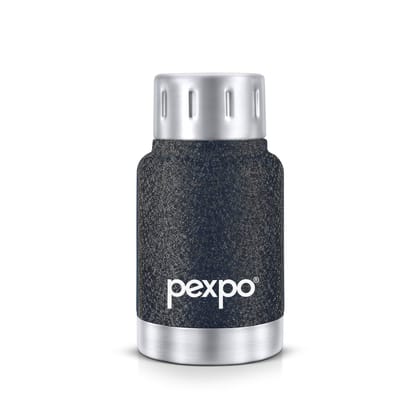 Pexpo 12 Hours Hot and Cold Thermosteel Insulated Flask (160ml, Black, Cameo)