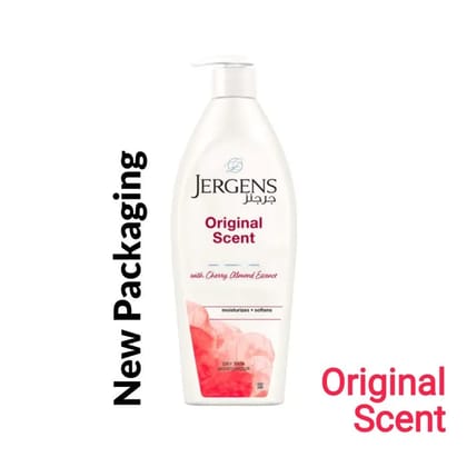 Jergens Original Scent With Cherry Almond Essence Body Moisturizer For Dry Skin, 400 ml