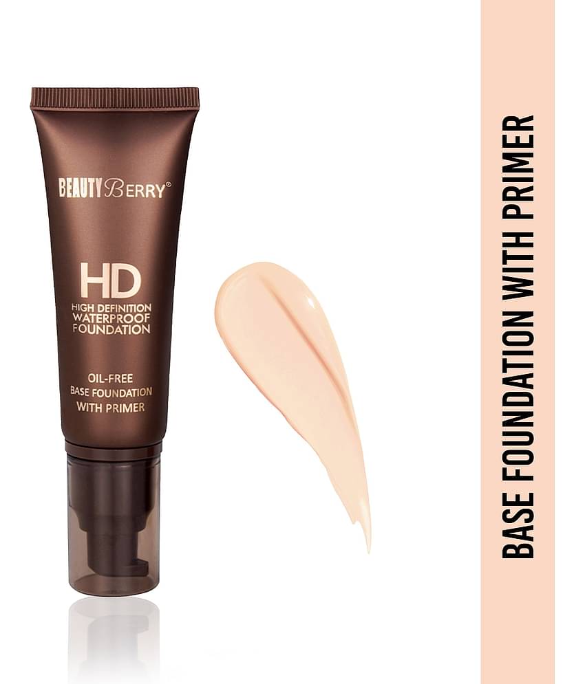 Beuty Berry High Defination Waterproof Foundation with Primer 60g - Pack of 1