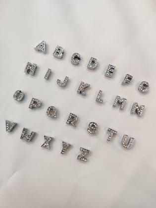 Ickle Initial transparent necklace-B