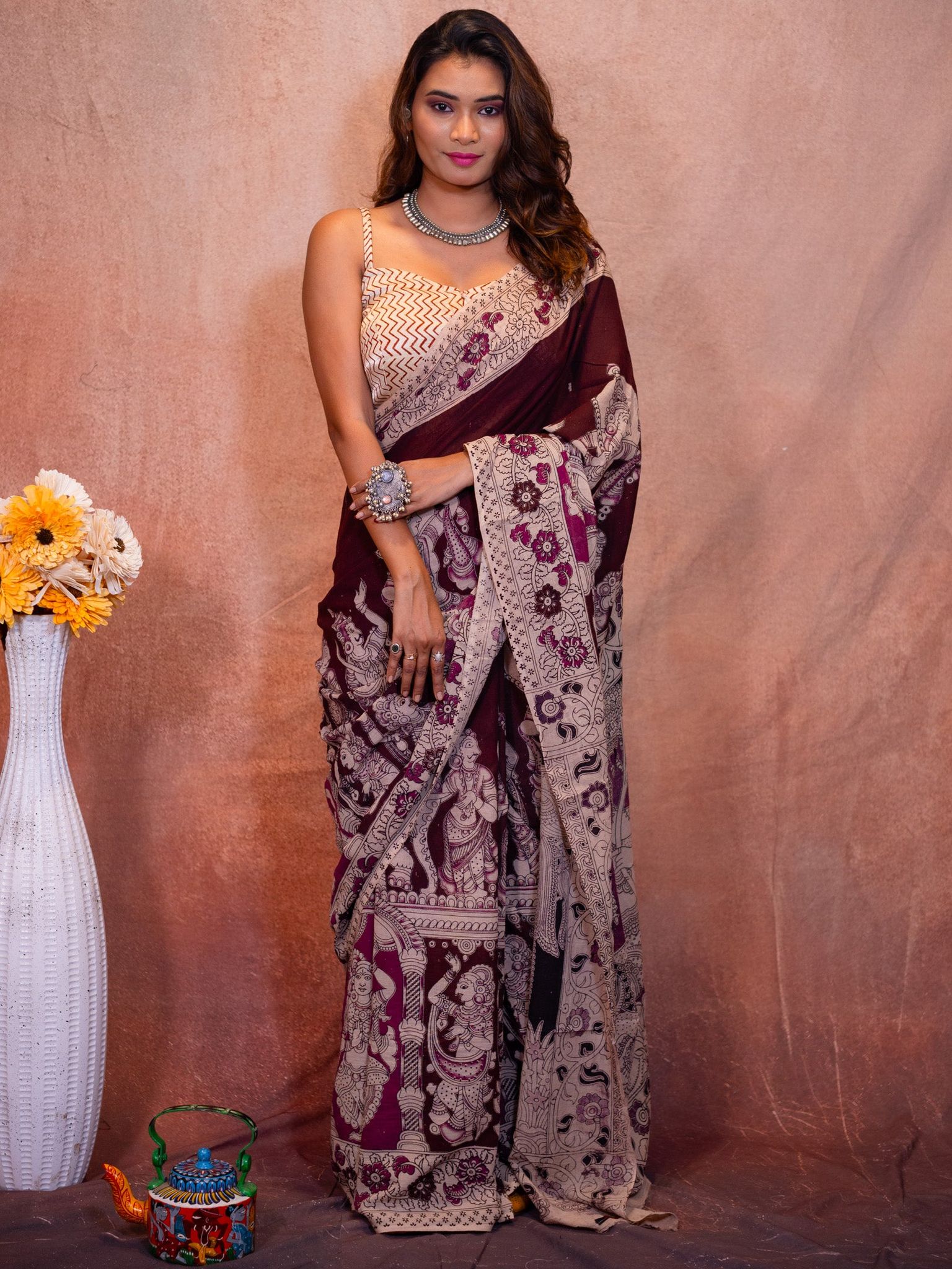 Kalamkari Saree