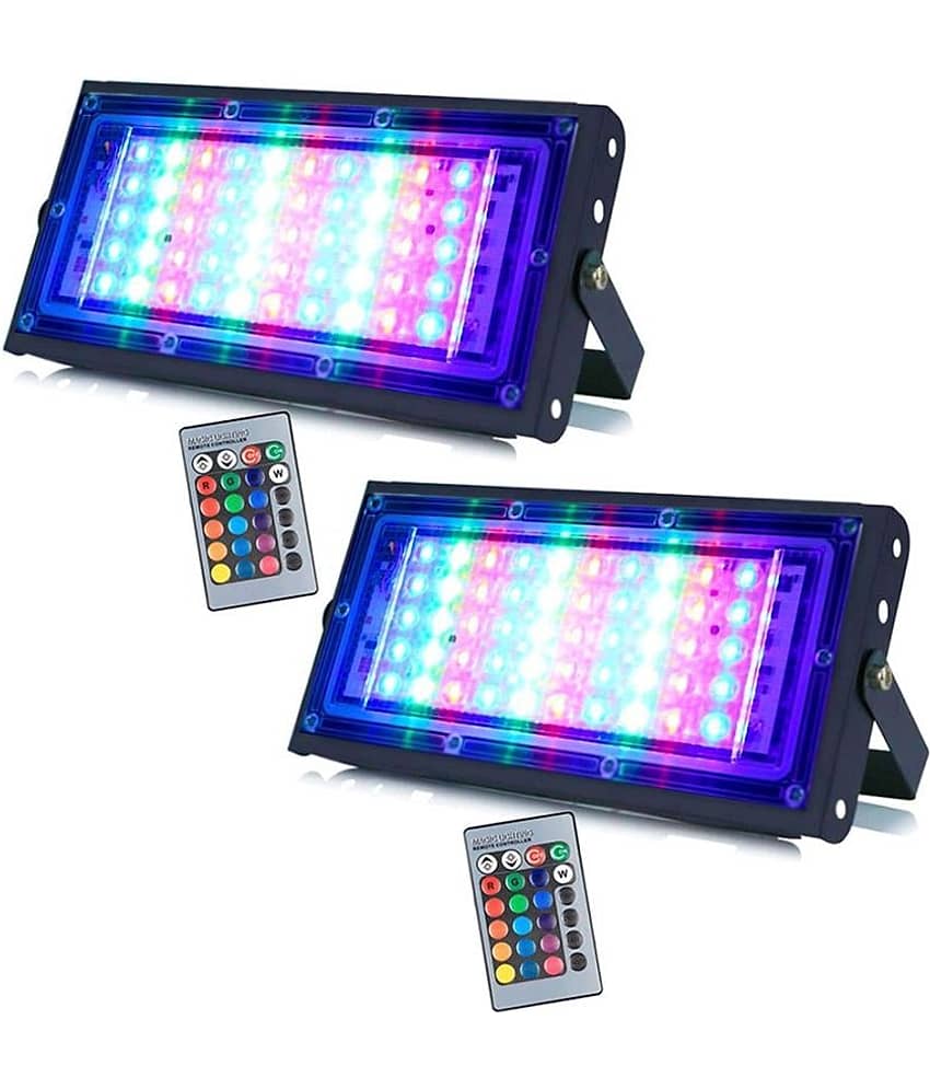 CHARKEE RGB 10 Watts Flood Light ( Pack of 2 )