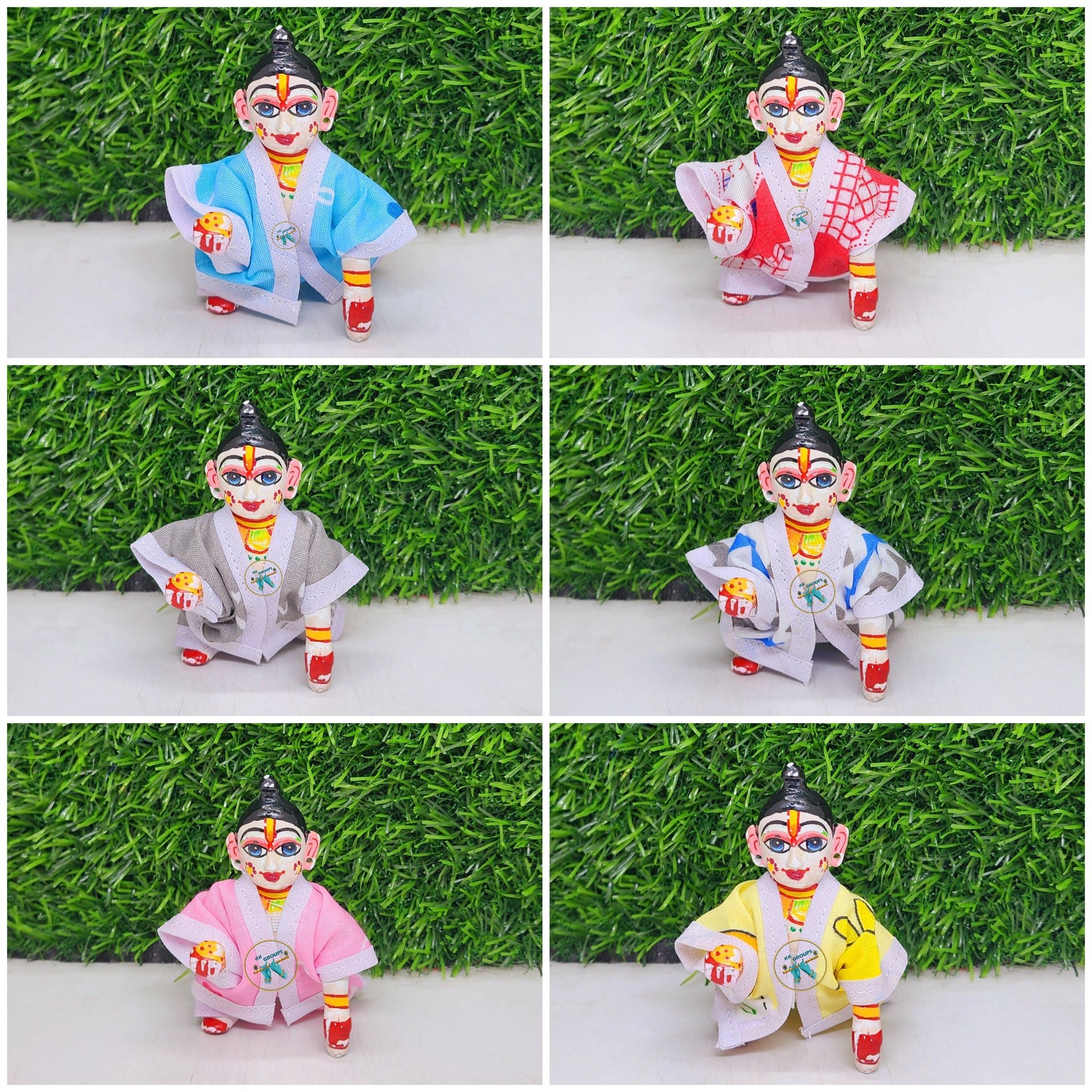 Laddu gopal night suit pack of 6 (RANDOM PRINT AND COLOUR)-0