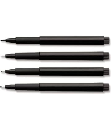 Faber-Castell Pitt Pen Set 4 Black (S,F,M,B)