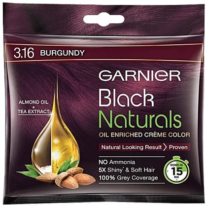 Garnier Black Naturals 3.26 Natural Burgundy Oil-Enriched Hair Colour 20 MILLI_LITRE