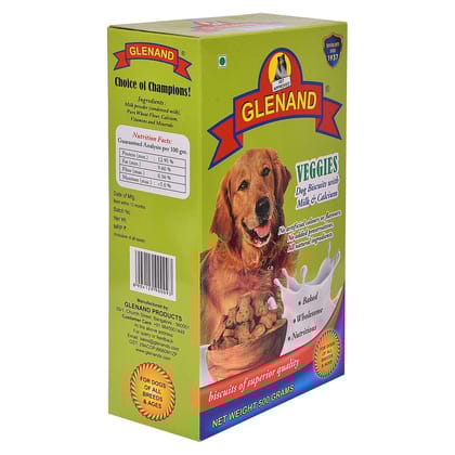 Glenand Veggies Dog Biscuit 500g