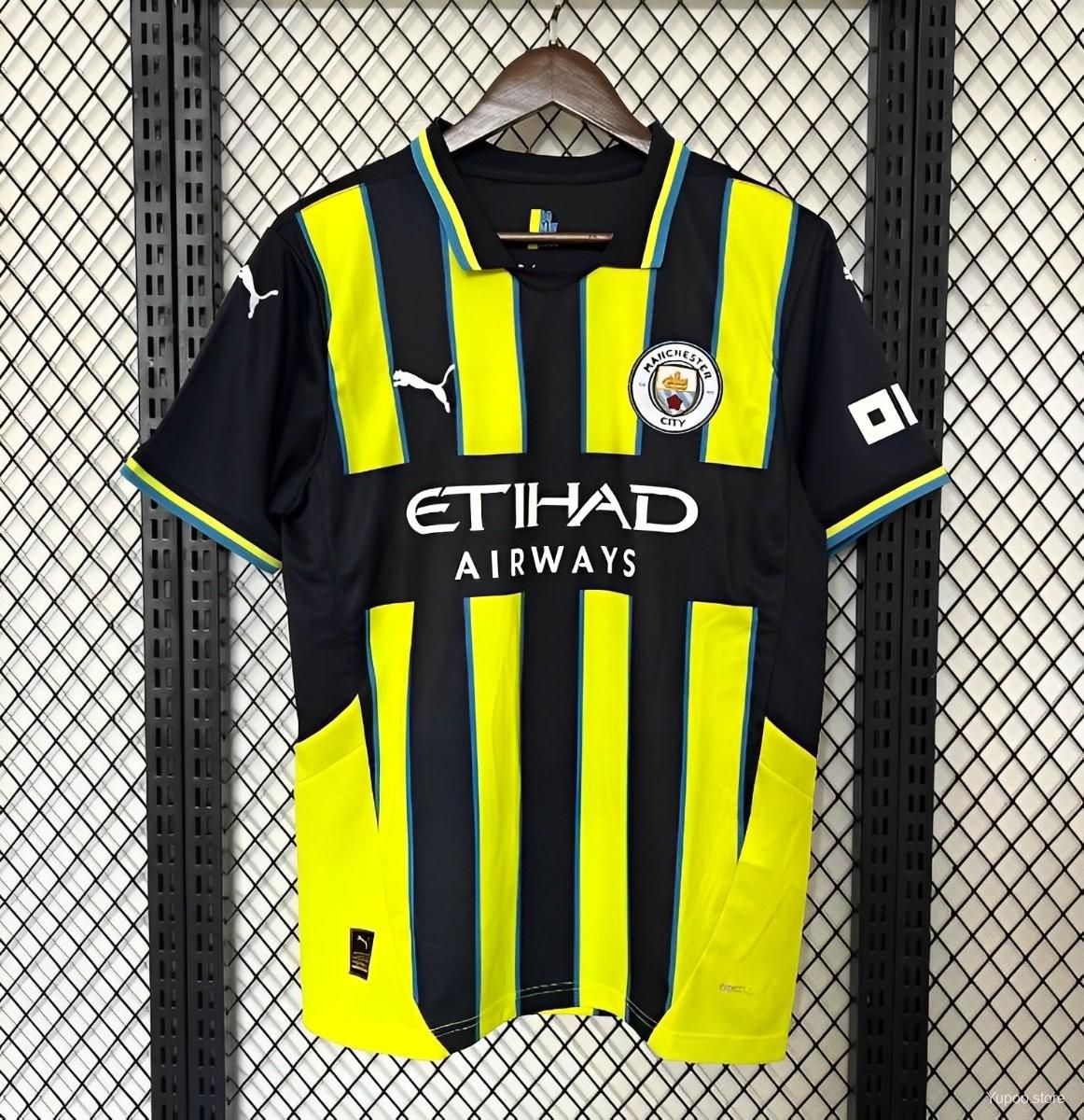 Manchester City Football Jersey Away 24 25 Season-S