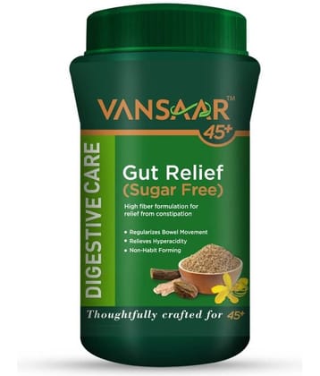 Vansaar 45+Gut Relief(Sugar Free) 200G, Stomach Cleanser For Constipation &Gas