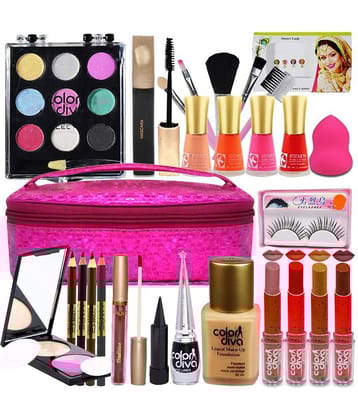 Adbeni Beauty & The Best Brushes With Makeup & Skin Care Home Salon Kit Pack Makeup Kit 150