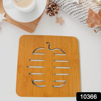 Square Bamboo Wood Table Place mat Hot Pot Cup Mat Tea Coaster(14├Ч14 Cm / 1 Pc) Square Bamboo Wood Table Place mat Hot Pot Cup Mat Tea Coaster(14├Ч14 Cm / 1 Pc)