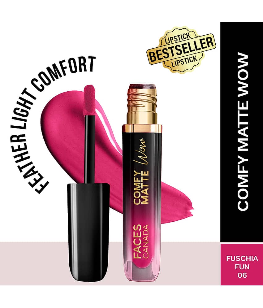 FACES CANADA Comfy Matte Wow Liquid Lipstick - Maroon Maven 05, 3.8ml , Long Lasting