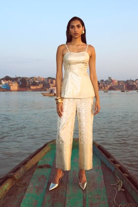 BROCADE CORSET SUIT-XXS / XXS