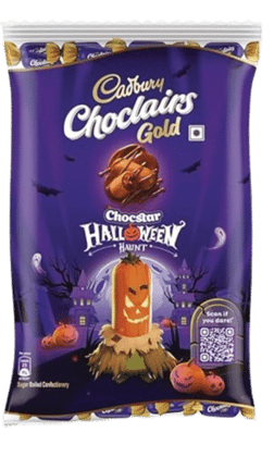 Cadbury Choclairs Gold Candy Halloween Haunt, 130gm