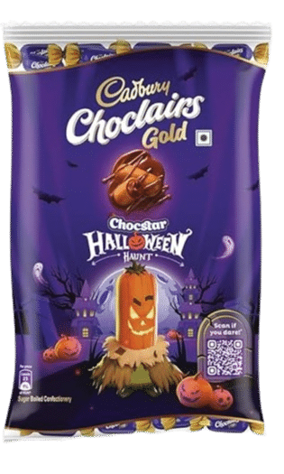 Cadbury Choclairs Gold Candy Halloween Haunt, 130gm