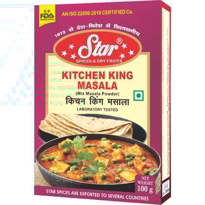 Star Spices Kitchen King Masala, 100 gm - Pack of 4