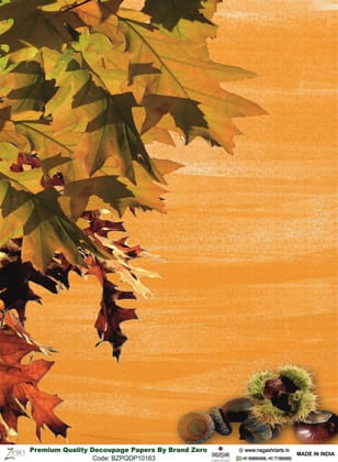 Brand Zero Premium Quality Decoupage Paper Pack of Two - Design Code: BZPQDP10163