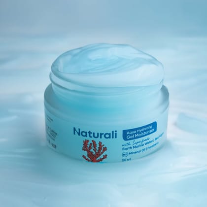 Naturali Aqua Hydrating Gel Moisturiser With Earth Marine Water & Sea Algae-50ml