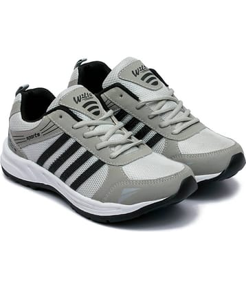 ASIAN WONDER-13 Gray Men's Sports Running Shoes