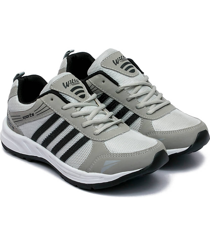 ASIAN WONDER-13 Gray Men's Sports Running Shoes
