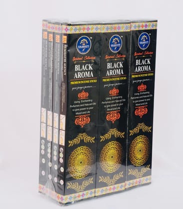 Black Aroma  Incense Sticks 12 Pcs