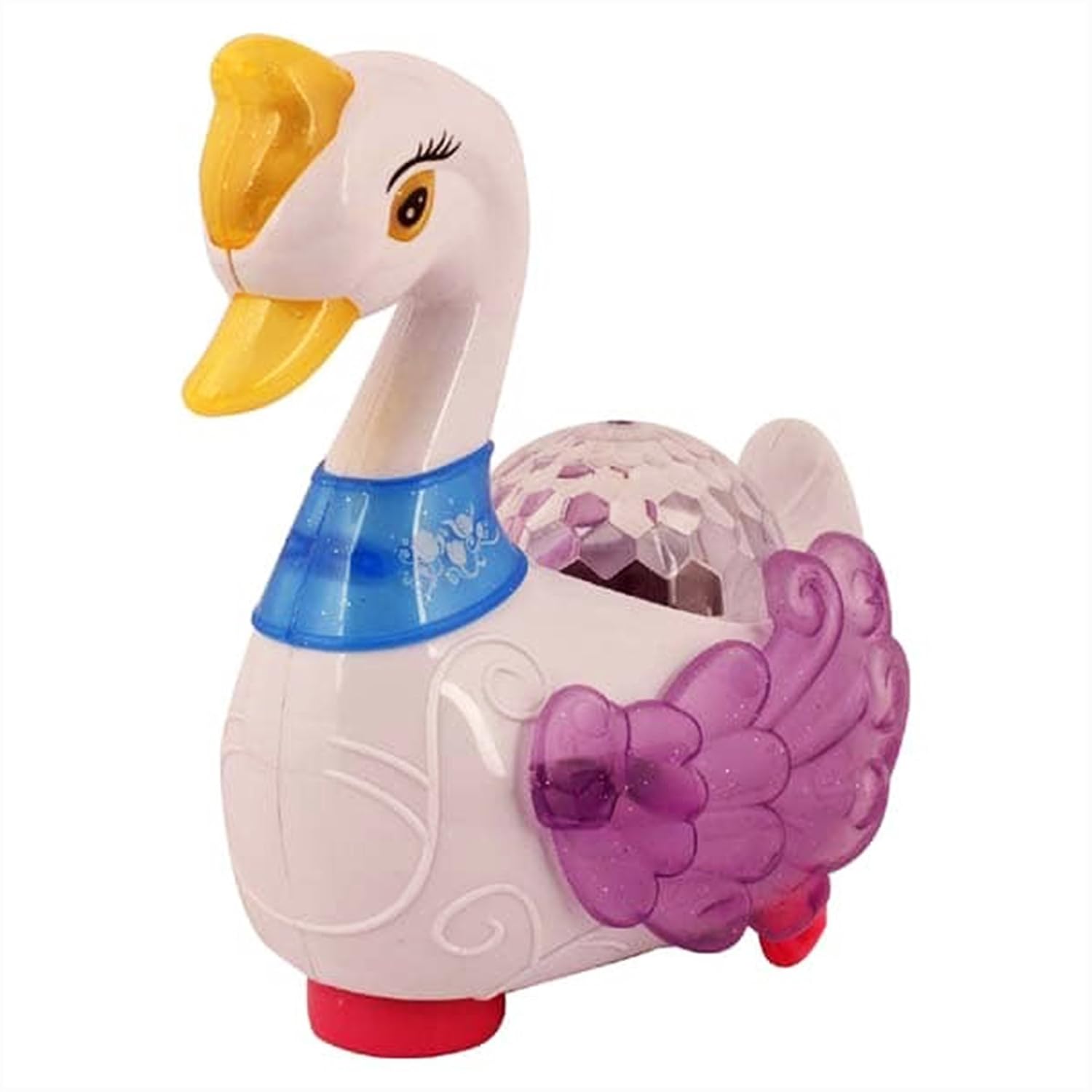 Electical Swan With Colour Light Music swing