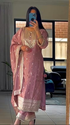 Fancy Top-Bottom And Dupatta With Heavy Embroidery Sequence Work
