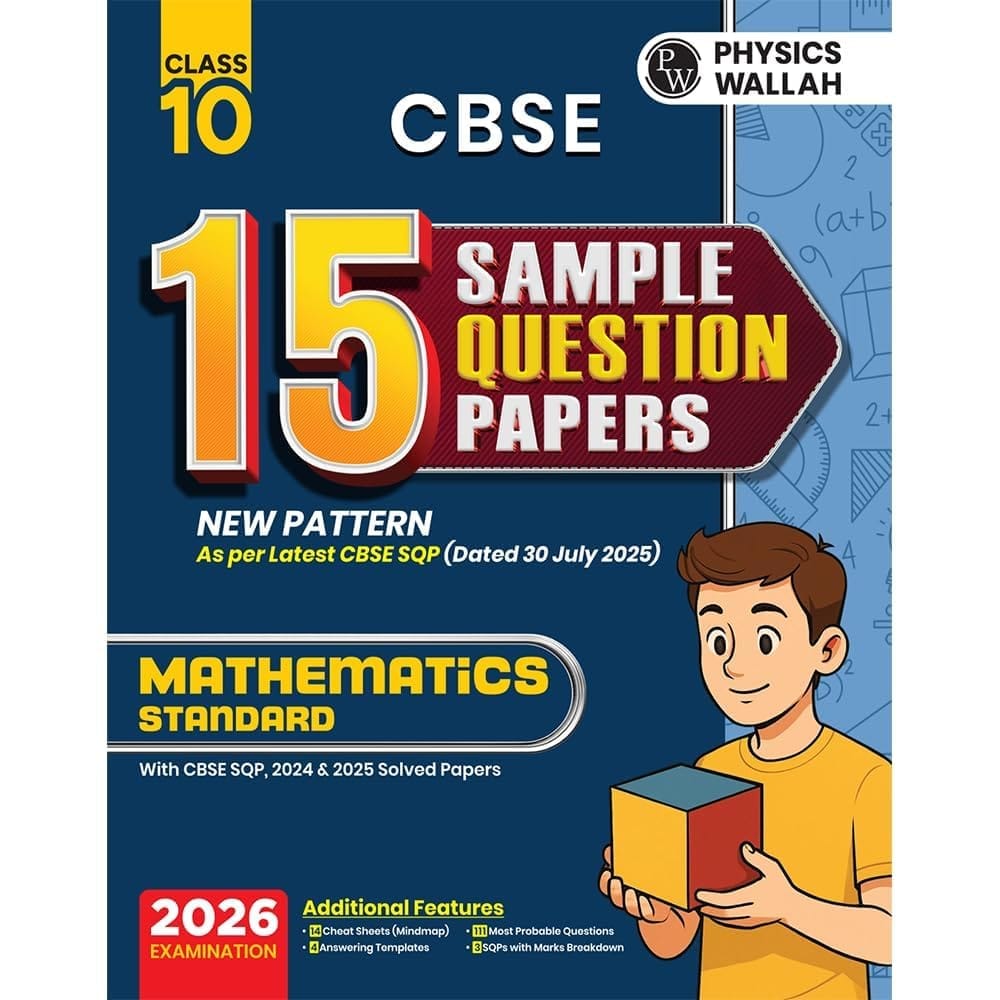 PW CBSE 15 Sample Question Papers Class 10 2025-26 - MATHS (Standard) For 2026 Board Exam -pwmathstan10cnse [Paperback] [Oct 30, 2024] pw