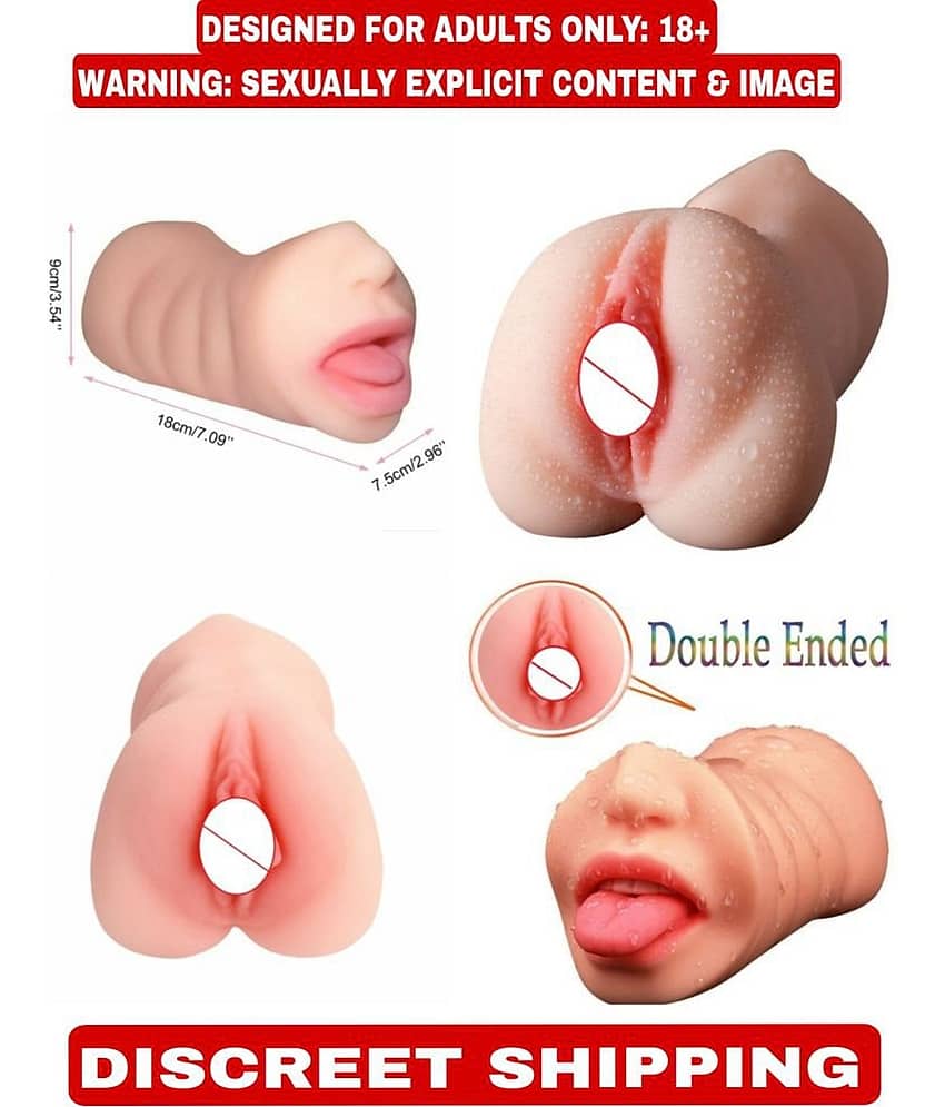 Erotic Realistic Mouth  Pocket Pussy with Masturbator 3D  Pocket Pussy Masturbating Sex Toys for Men