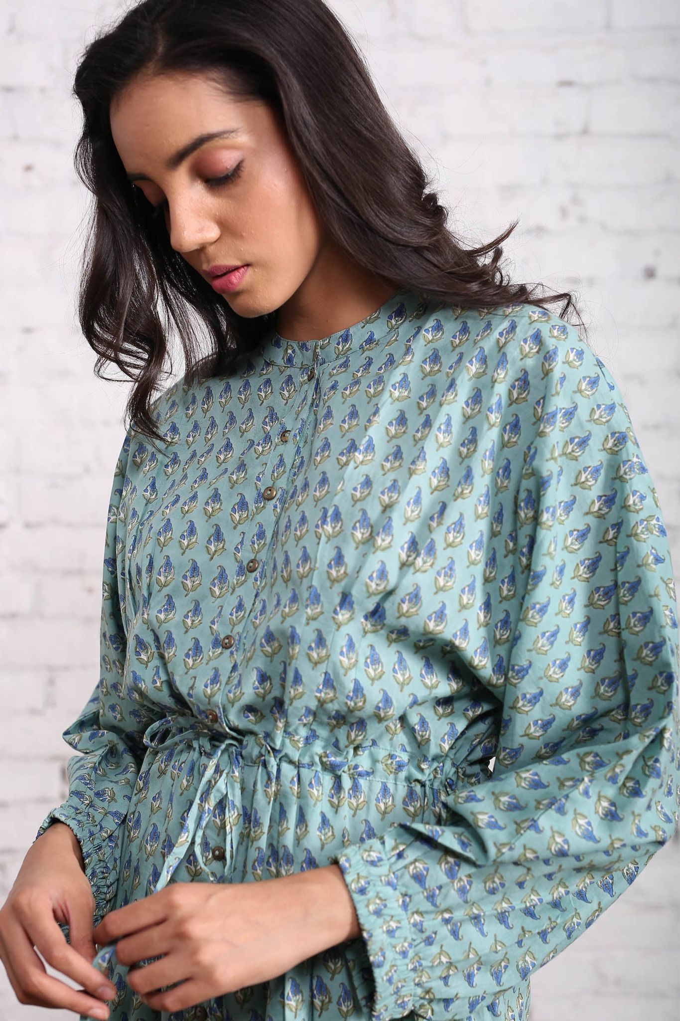 Gayatri Pihu Patti Dress-XL / Blue / Blue