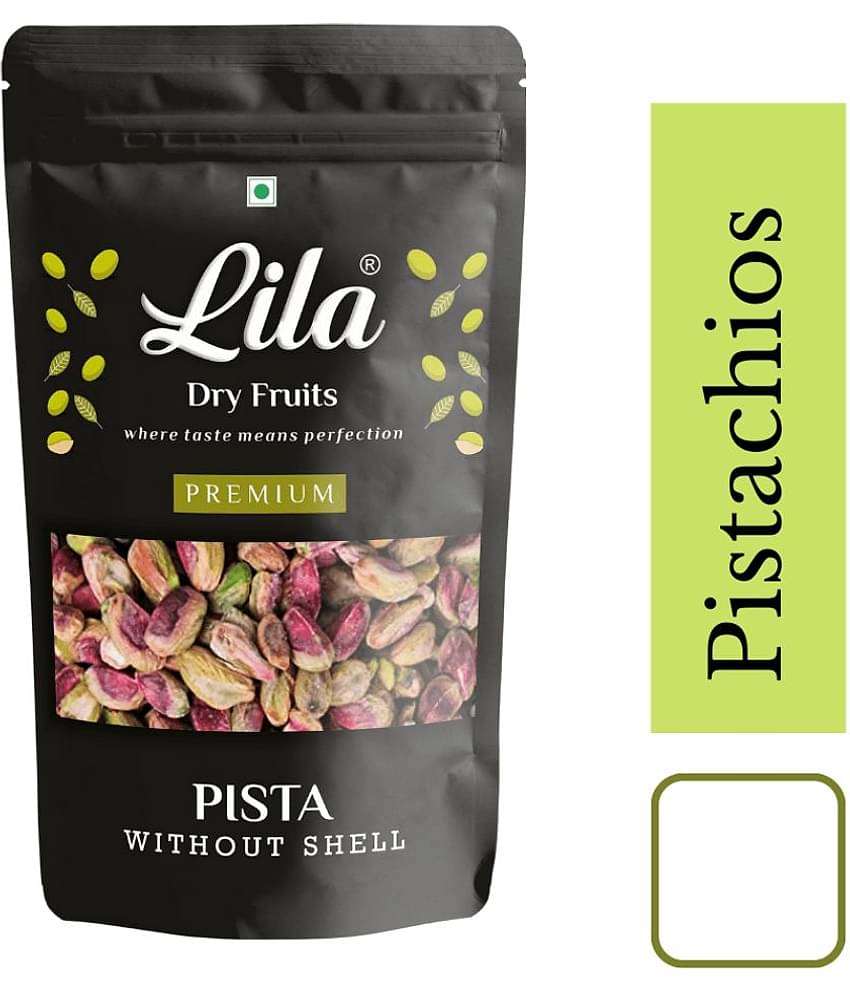 LILA DRY FRUITS Pista Premium Raw Mota Pistachios 200 Gms High Protein & Fiber Snack