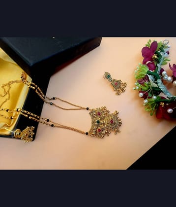 JIPPA Golden Mangalsutra ( Pack of 1 )