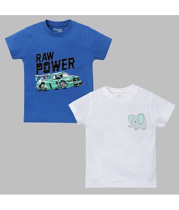 ETCHED DESIGN Pack of 1 Boys Cotton Polo T-Shirt ( Multicolor )