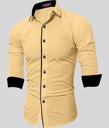 P&V - Red Cotton Blend Slim Fit Men's Casual Shirt (Pack of 1)