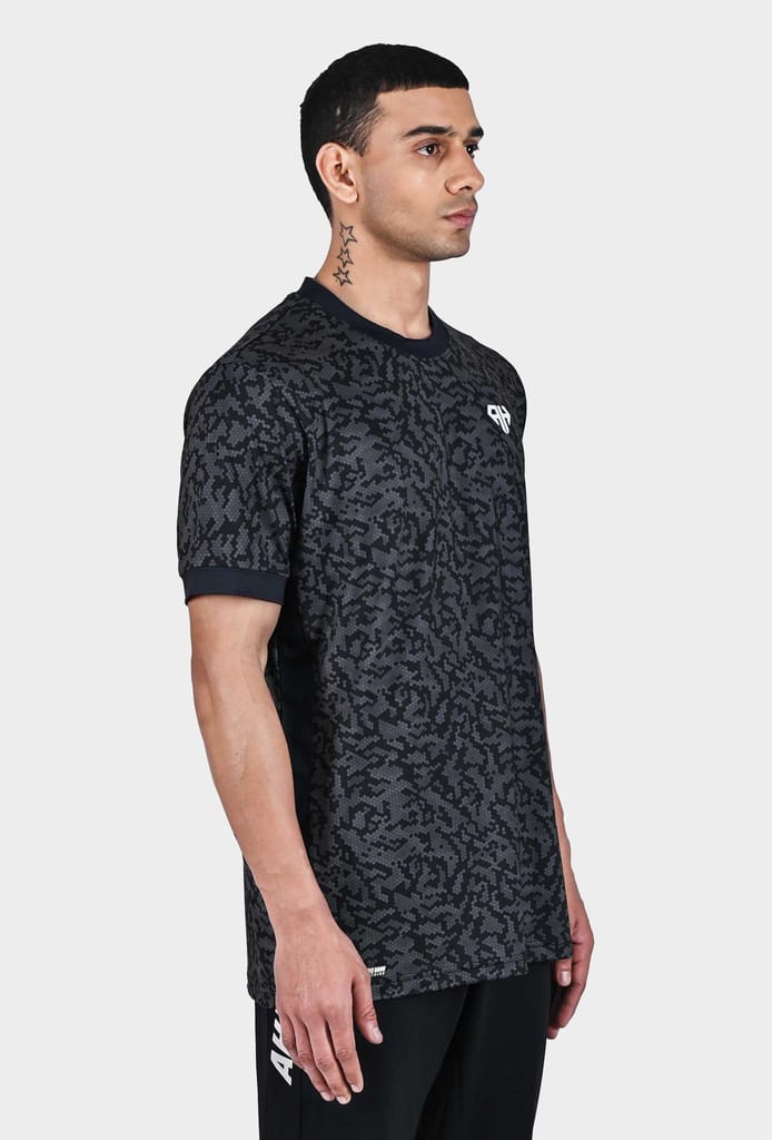 Black Camo Crew Neck