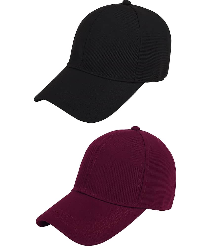 Zacharias - Multi Color Cotton Blend Men's Cap ( Pack of 2 )