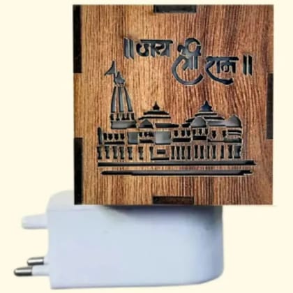 3-in-1 Ayodhya Ram Mandir Aroma Burner & Wooden Night lamp