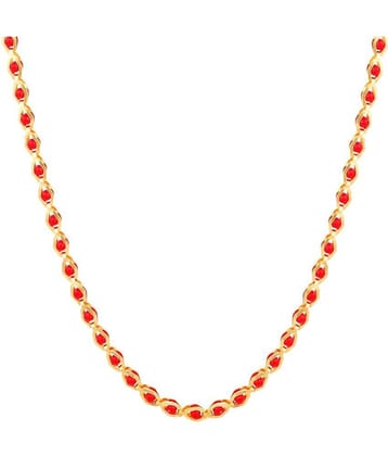 FASHION FRILL Gold Plated Chain ( Set of 1 )