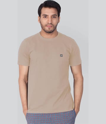 Lux Nitro Cotton Blend Regular Fit Solid Half Sleeves Men's Round T-Shirt - Grey ( Pack of 1 )