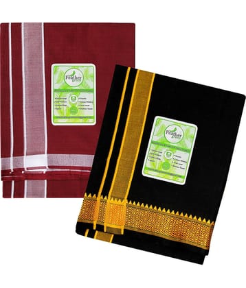 Feather Green Multi Dhoti