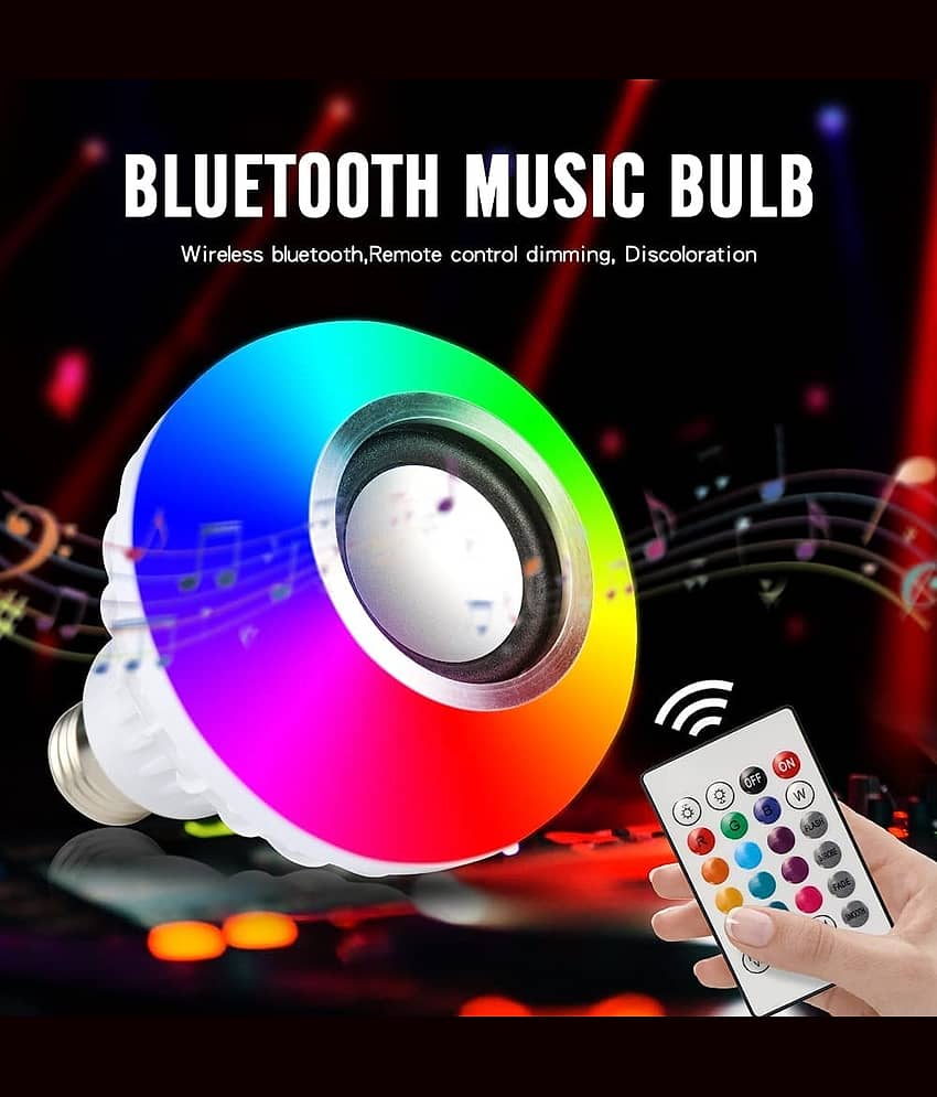 Sparkworld 12W Led Wireless Light Bulb With Speaker | Bluetooth Enabled | Rgb Music Light