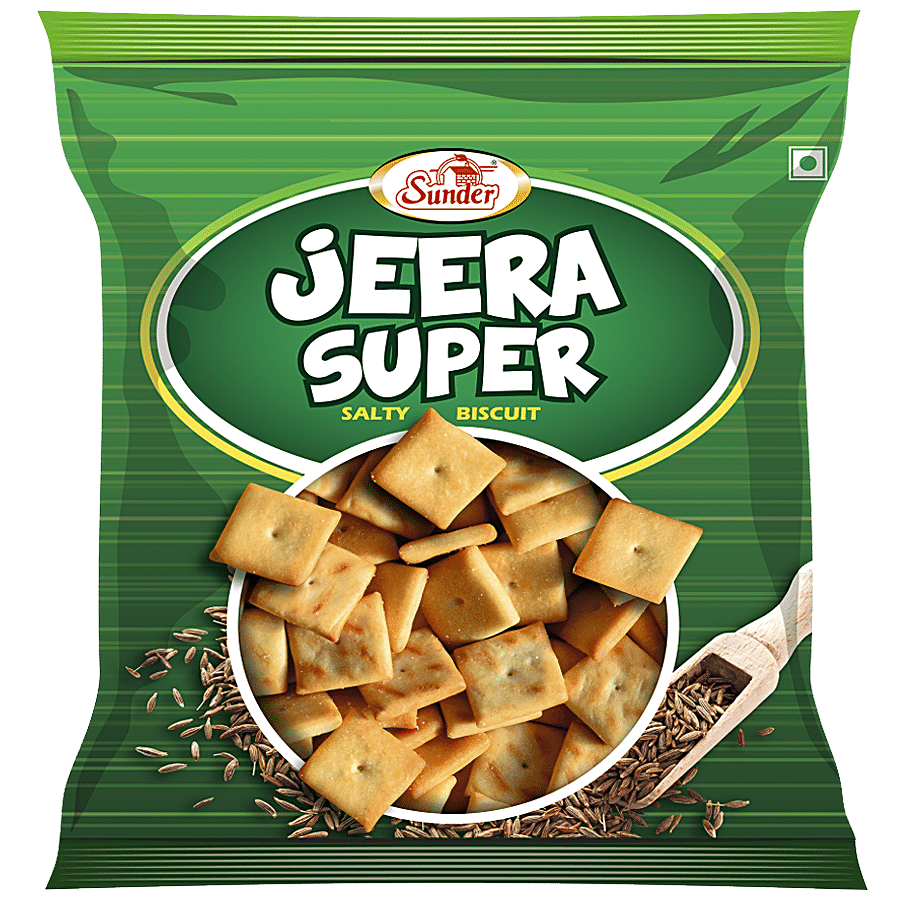 Sunder Jeera Super Salty Biscuits, 200 G