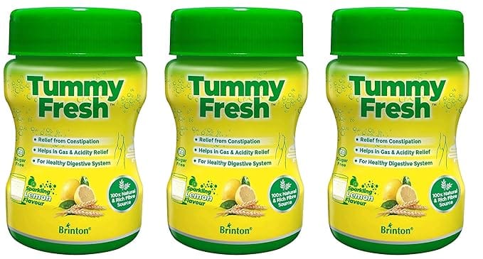 Brinton Tummy Fresh (Sugar Free) for Healthy Digestive sytem and Relief from constipation Gas & Acidity 100 gm x Pack of 3