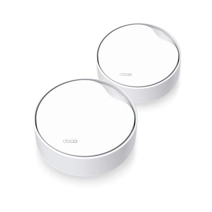 TP-Link Deco X50-PoE AX3000 ( Pack of 2 ) Whole Home Mesh WiFi 6 System with PoE,  3000 Mbps Wireless Gigabit Smart Dual Band Router,  Multi-Gig 2.5 Gbps Wired Network, Alexa and Google Compatible