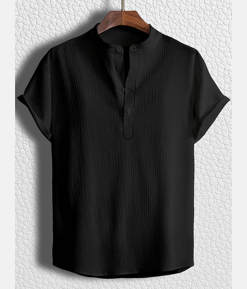 color bucket Peach Cotton Blend Men's Shirt Style Kurta ( Pack of 1 )